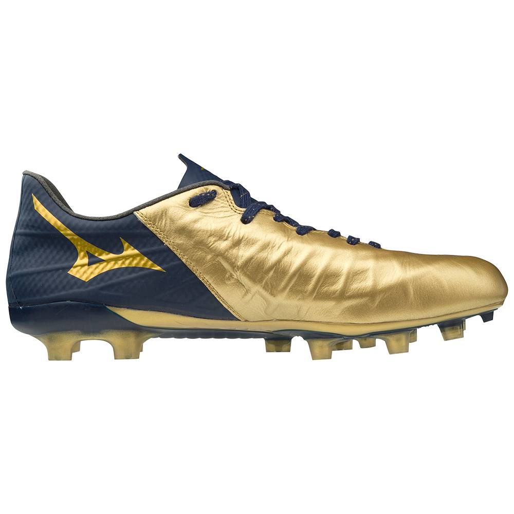 Mizuno Rebula III Japan Fotbollskor Herr Guld Marinblå | 671493BMI