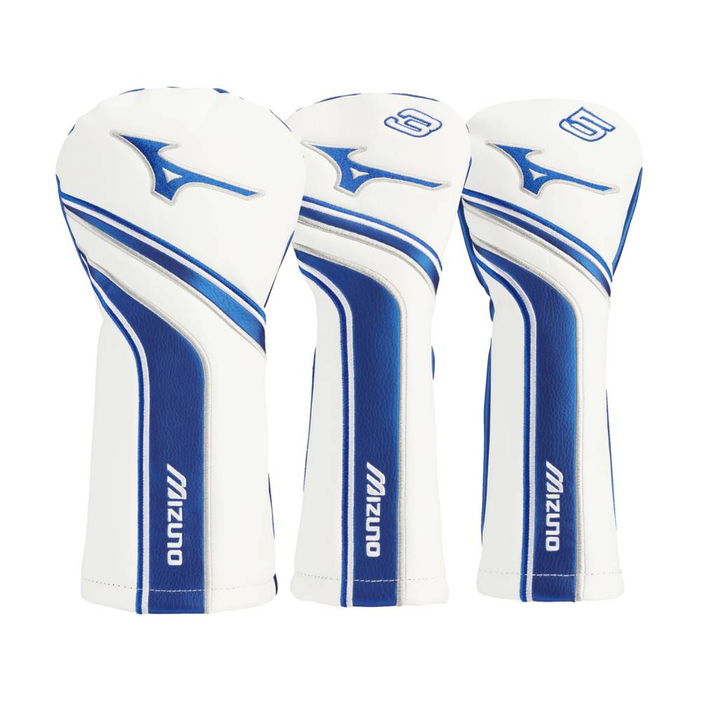 Mizuno Ribbon 3 Pack Head Cover Herr Blå Vita | 071623PKB