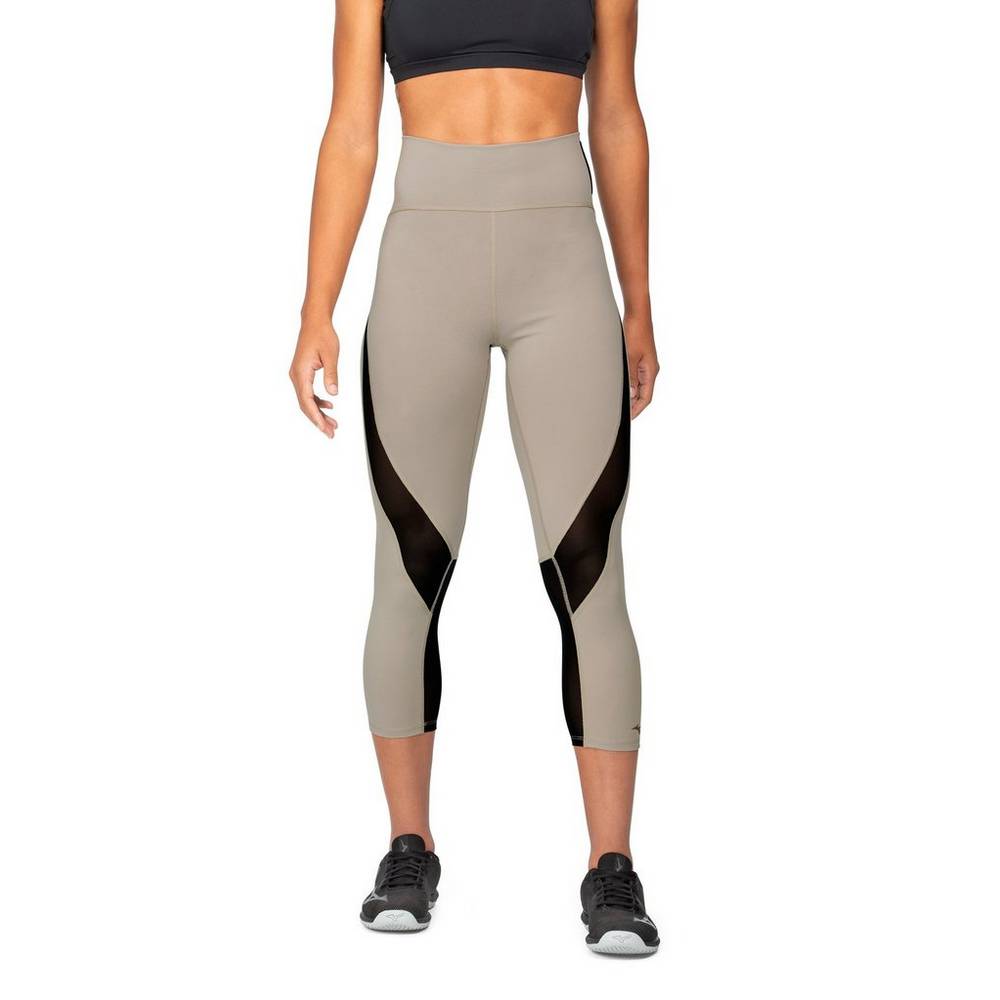 Mizuno Ronda Rousey Primal 3/4 Tights Dam Khaki | 325791GSD