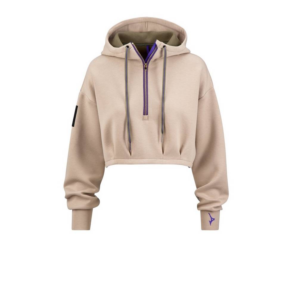 Mizuno Ronda Rousey Reputation Hoodie Dam Khaki | 520834SYC