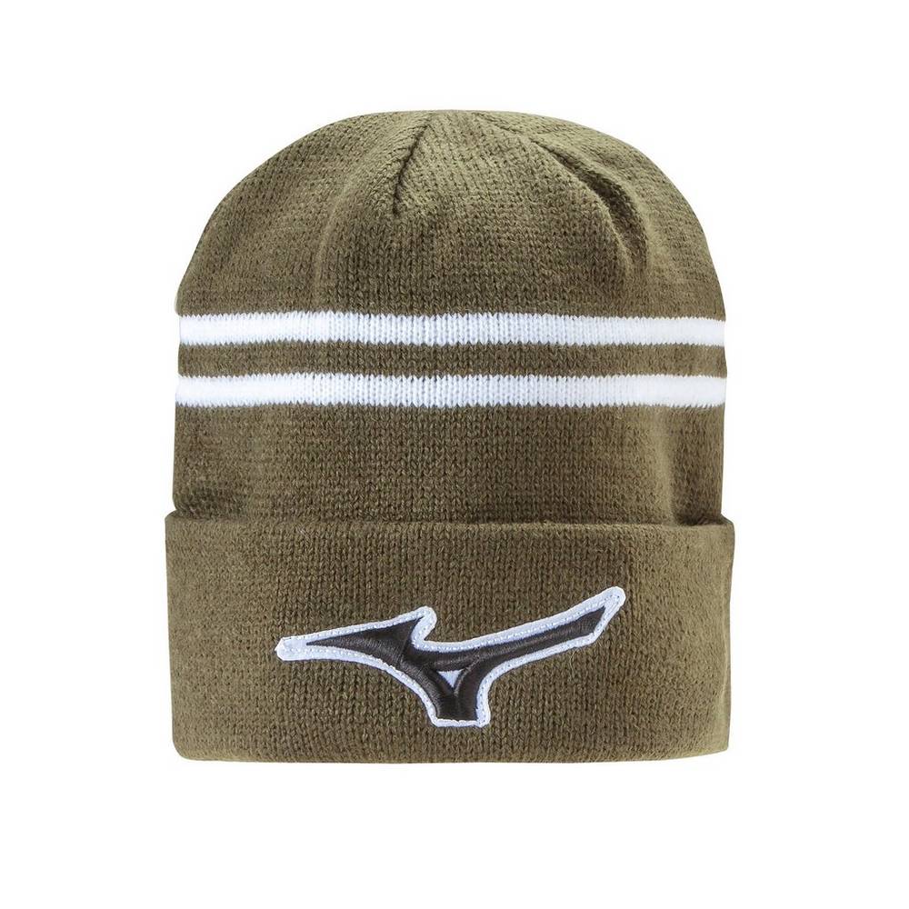 Mizuno Runbird Beanie Knee Pads Dam Khaki Vita | 712946LUX