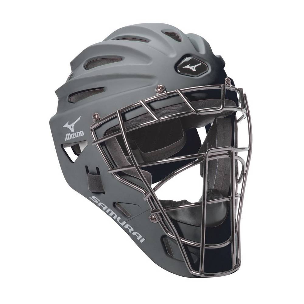 Mizuno Samurai G4 Baseball Catchers Helmet Herr Grå | 659173VNL