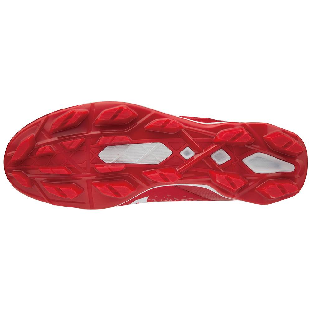 Mizuno Select Nine TPU Low Molded Baseball Skor Herr Röda Vita | 430825ZTB