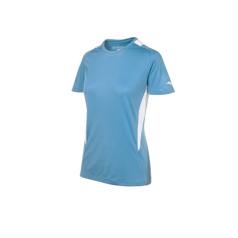 Mizuno Softball Crew Neck Jersey Dam Ljusblå Vita | 326958ACD