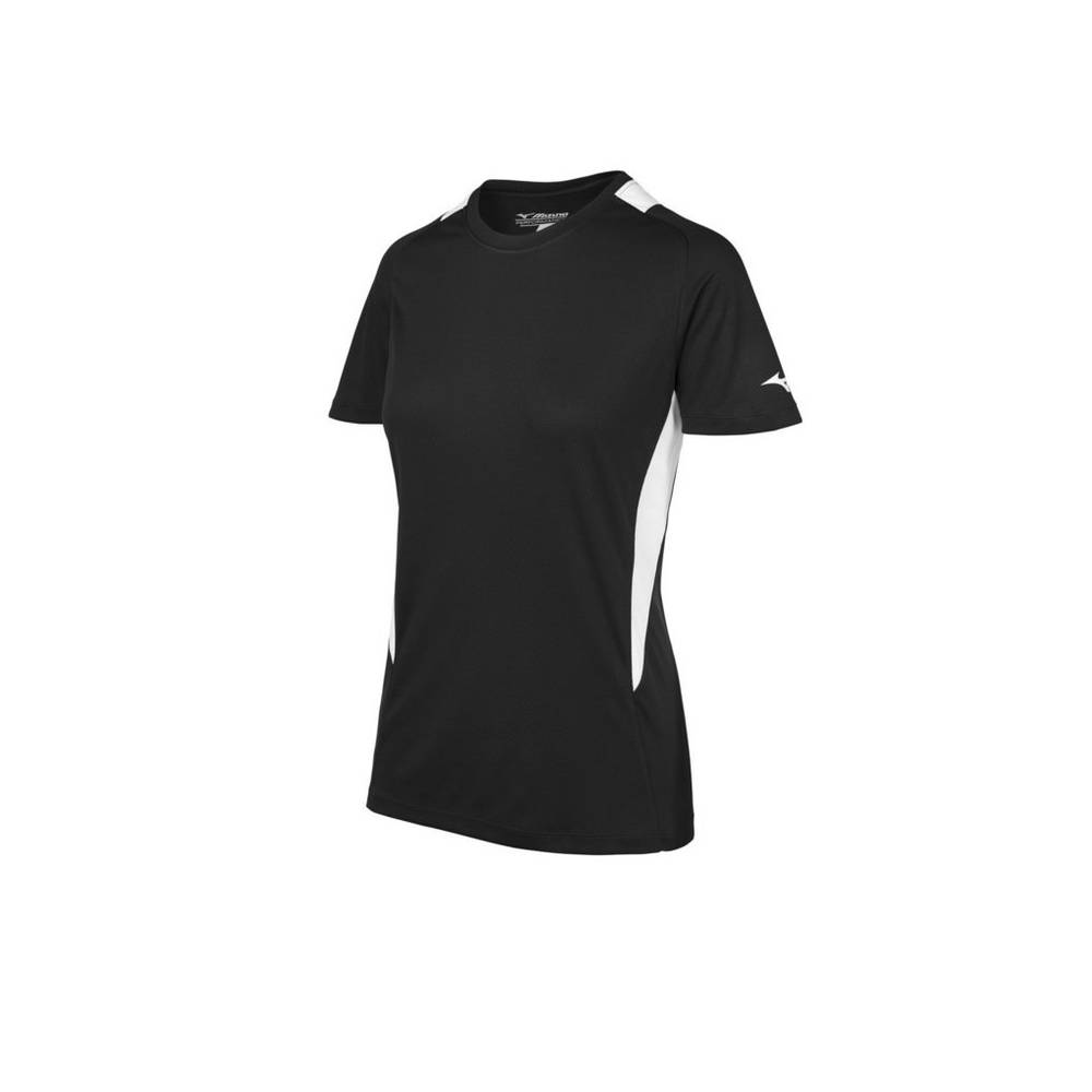 Mizuno Softball Crew Neck Jersey Dam Svarta Vita | 148723YZH