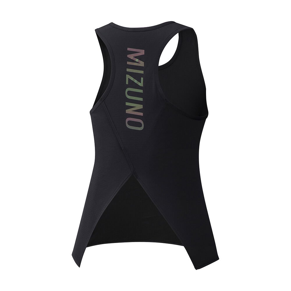 Mizuno Solarcut Löpar Tank Tops Dam Svarta | 489560TIV