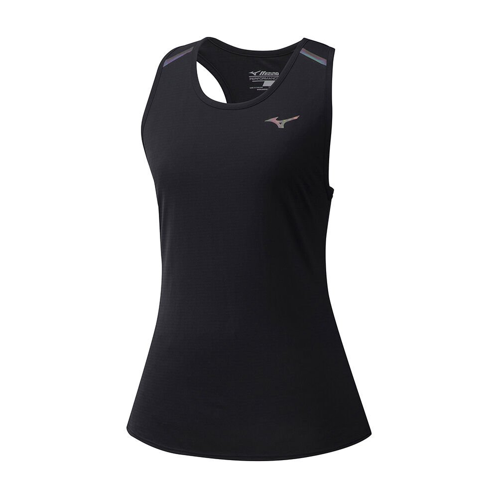 Mizuno Solarcut Löpar Tank Tops Dam Svarta | 489560TIV