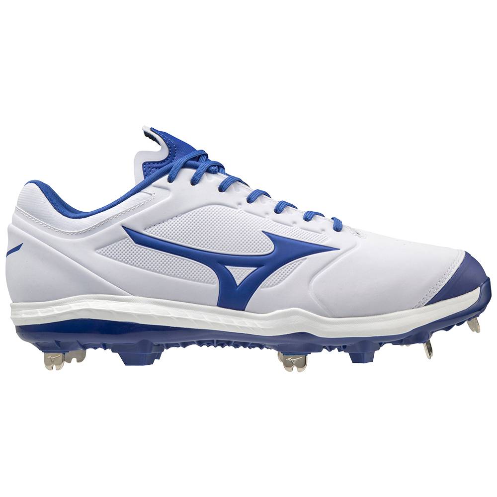 Mizuno Sweep 5 Mid Metal Baseball Skor Dam Vita Kungsblått | 369512BZA