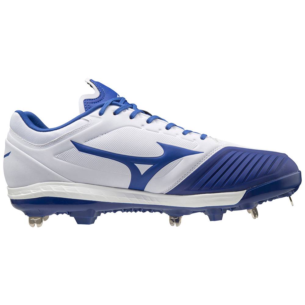 Mizuno Sweep 5 Mid Metal Baseball Skor Dam Vita Kungsblått | 369512BZA