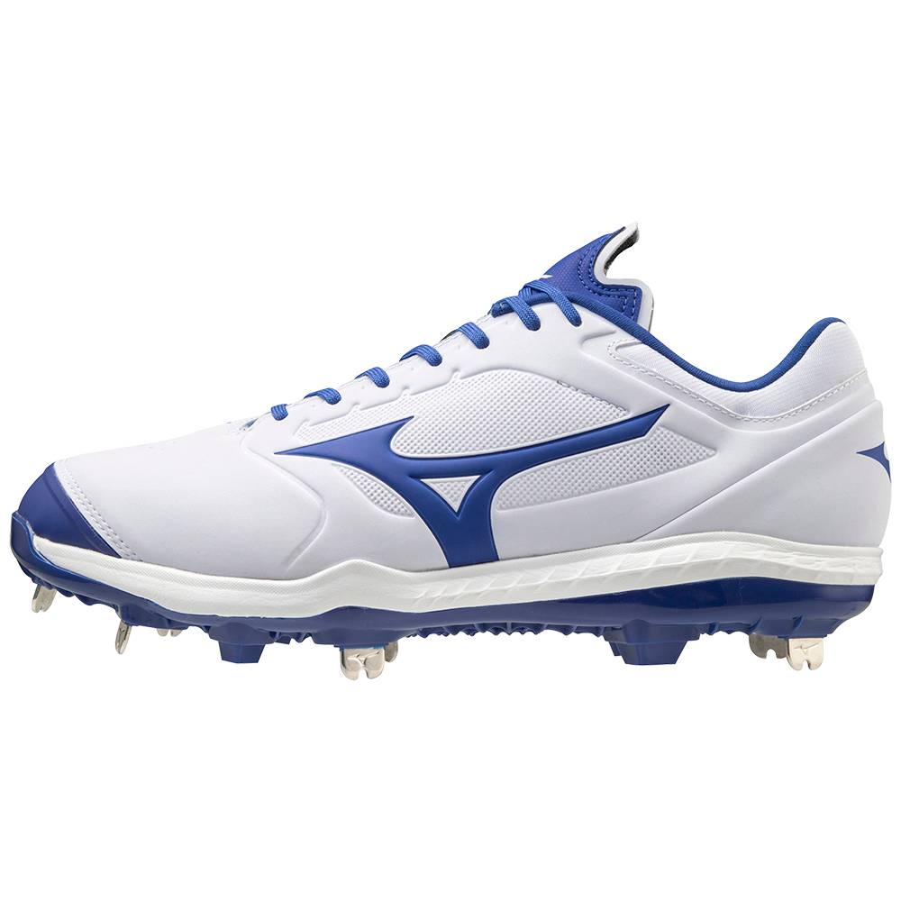 Mizuno Sweep 5 Mid Metal Baseball Skor Dam Vita Kungsblått | 369512BZA