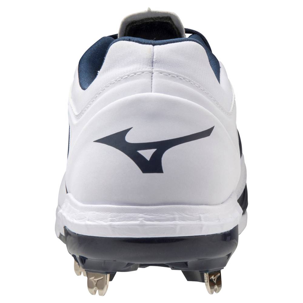 Mizuno Sweep 5 Mid Metal Baseball Skor Dam Vita Marinblå | 706142PWD