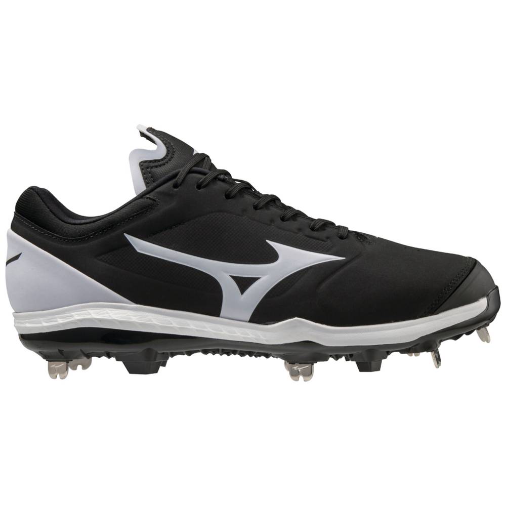 Mizuno Sweep 5 Mid Metal Baseball Skor Dam Svarta Vita | 932864ILZ