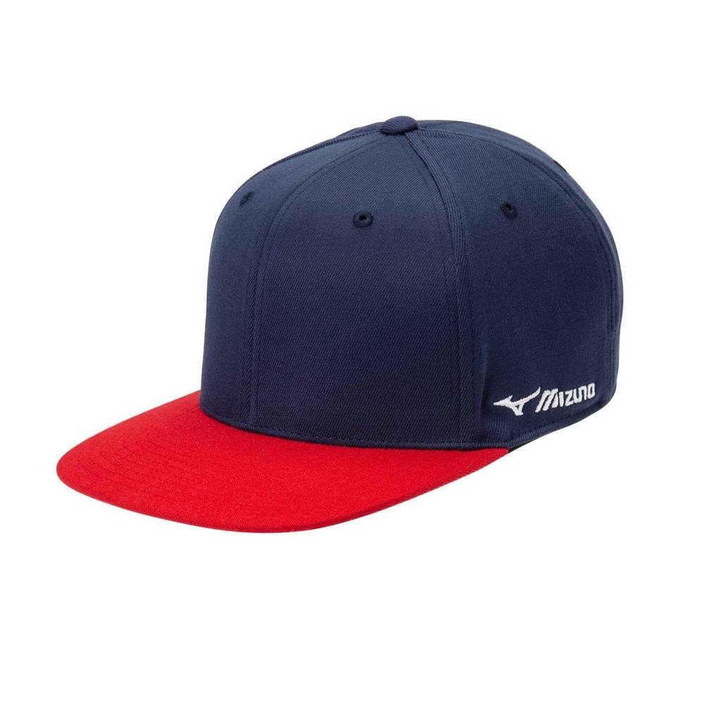 Mizuno Team Snapback Hatt Dam Marinblå Röda | 258197FCU