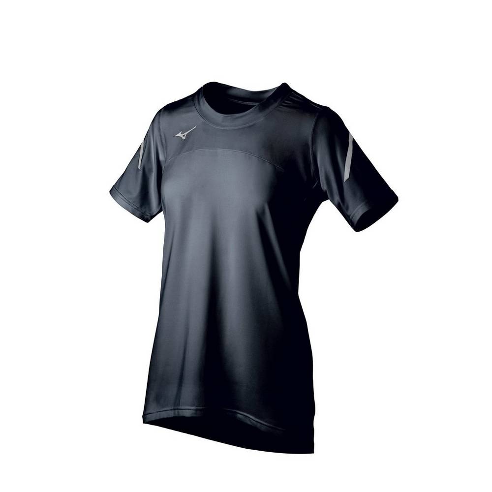 Mizuno Techno VII Korta Sleeve Jersey Dam Svarta | 249730YPJ