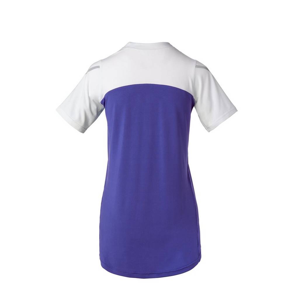 Mizuno Techno VII Korta Sleeve Jersey Dam Lila Vita | 487093ICZ