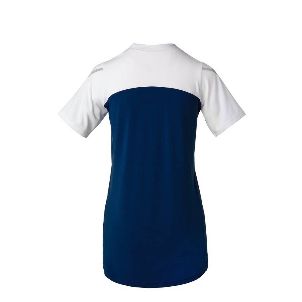 Mizuno Techno VII Korta Sleeve Jersey Dam Marinblå Vita | 854612DQE