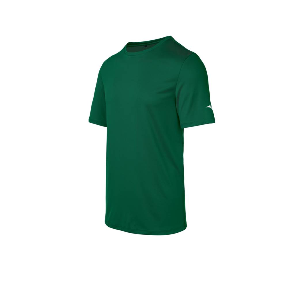 Mizuno Tee T shirts Herr Gröna | 460518LWY