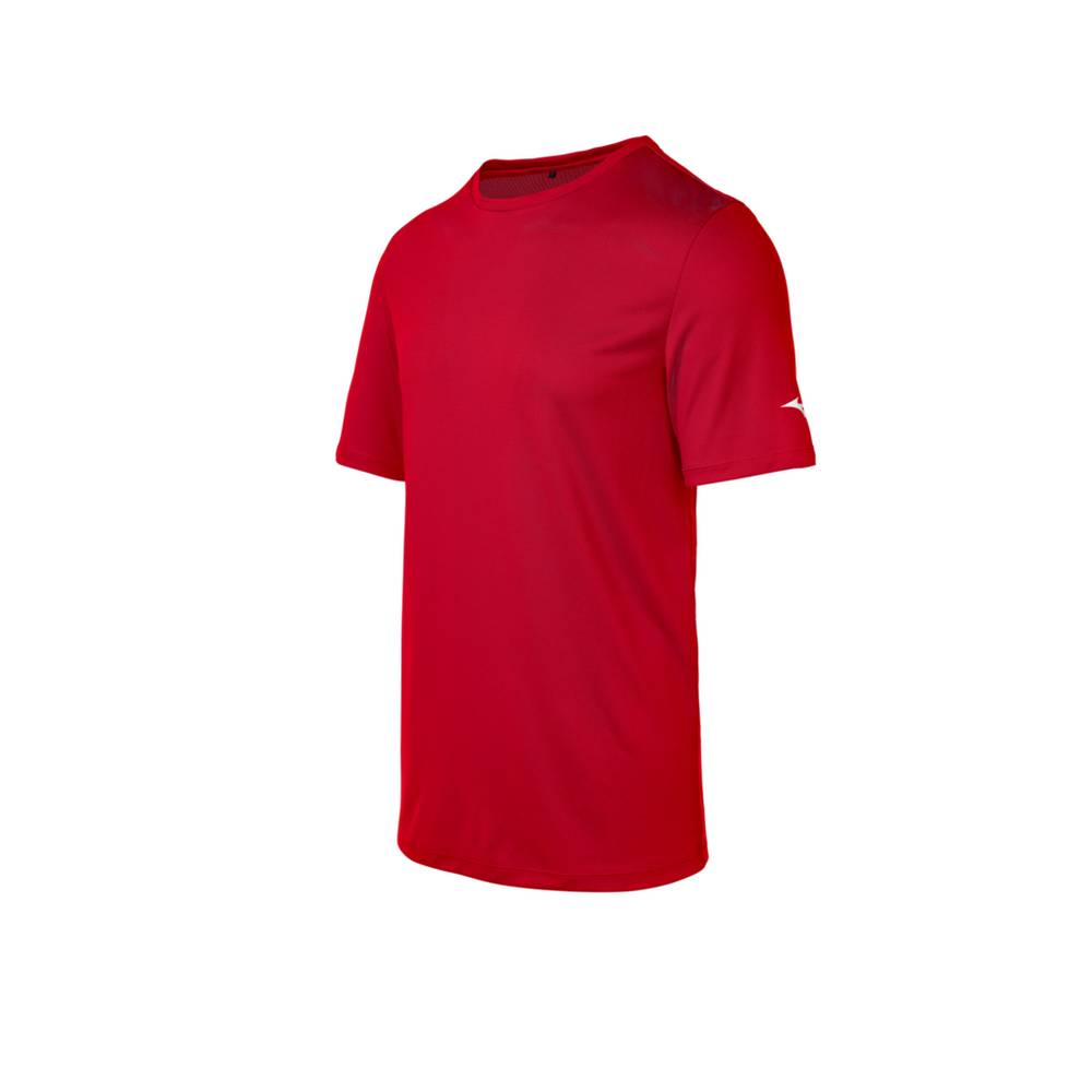 Mizuno Tee T shirts Herr Röda | 329178GCU