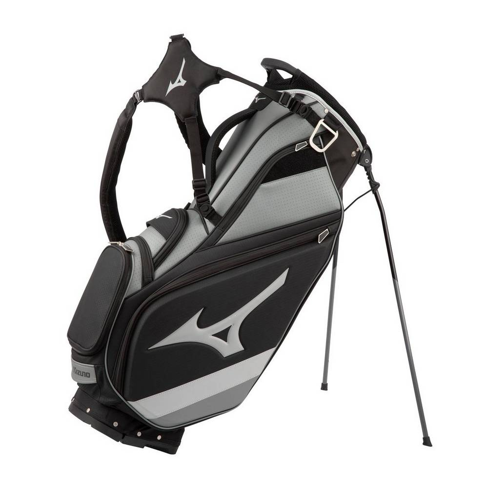 Mizuno Tour 14-Way Stand Väska Dam Svarta Grå | 215368UQP