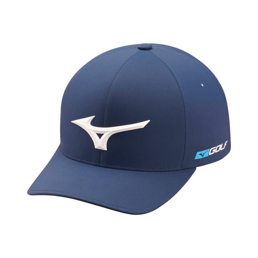 Mizuno Tour Delta Fitted Hatt Dam Marinblå | 304692CUD