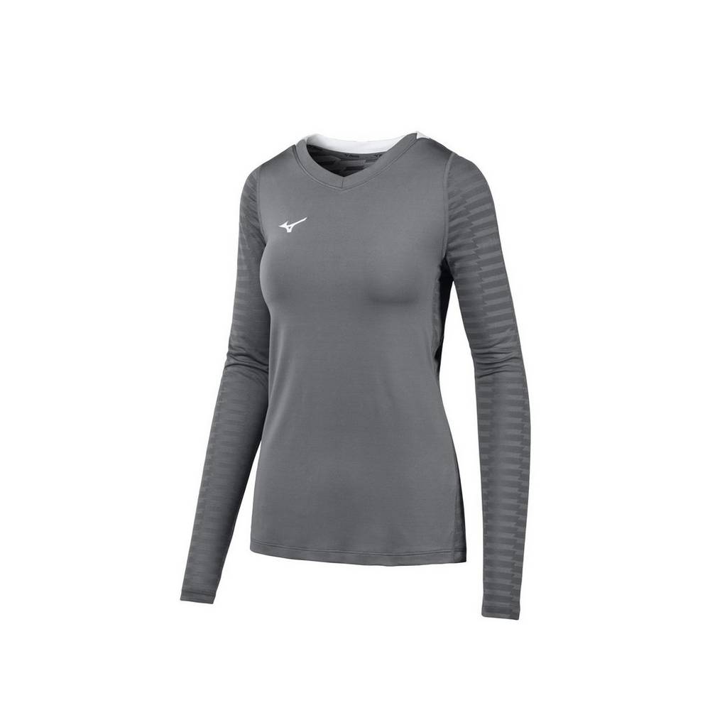 Mizuno United Long Sleeve Jersey Dam Grå | 138572WQX