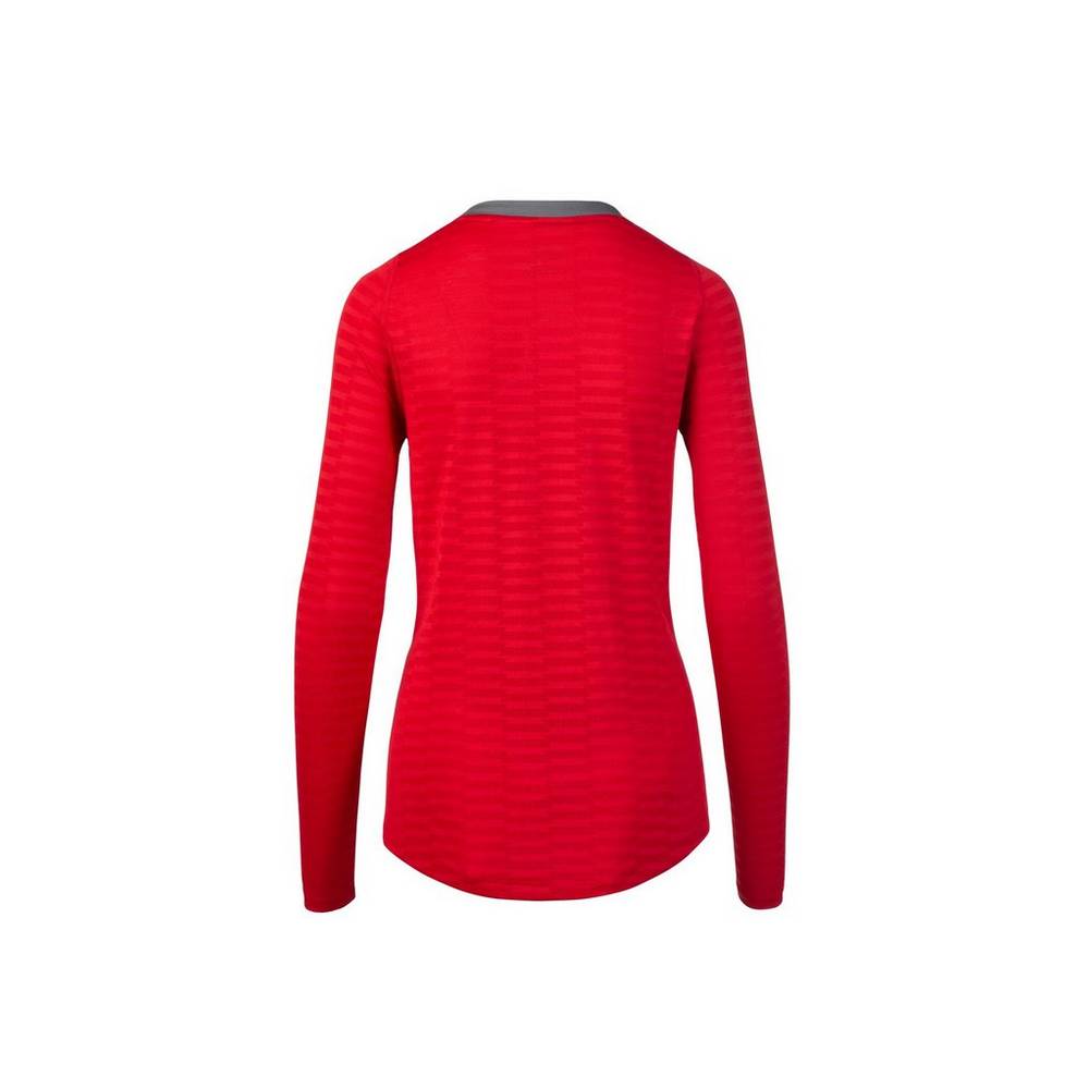 Mizuno United Long Sleeve Jersey Dam Röda | 852906RIF