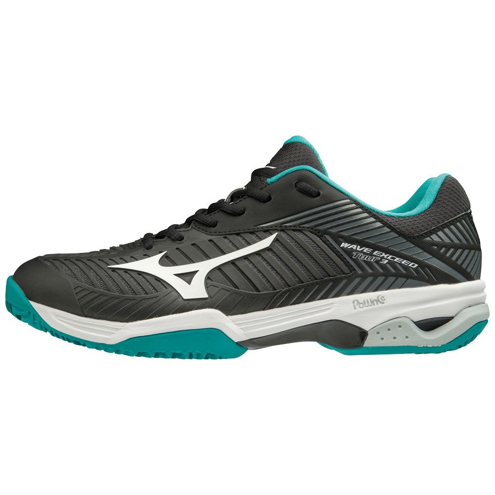 Mizuno WAVE EXCEED TOUR 3CC Tennisskor Dam Svarta Vita Blå | 064379UOK