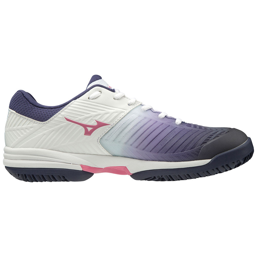 Mizuno WAVE EXCEED TOUR 3CC Tennisskor Dam Vita Lila Rosa | 206419JEG