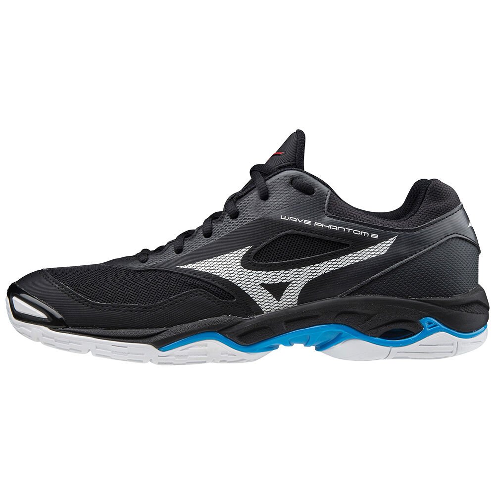 Mizuno WAVE PHANTOM 2 Handbollsskor Dam Svarta Vita Blå | 476183YPS