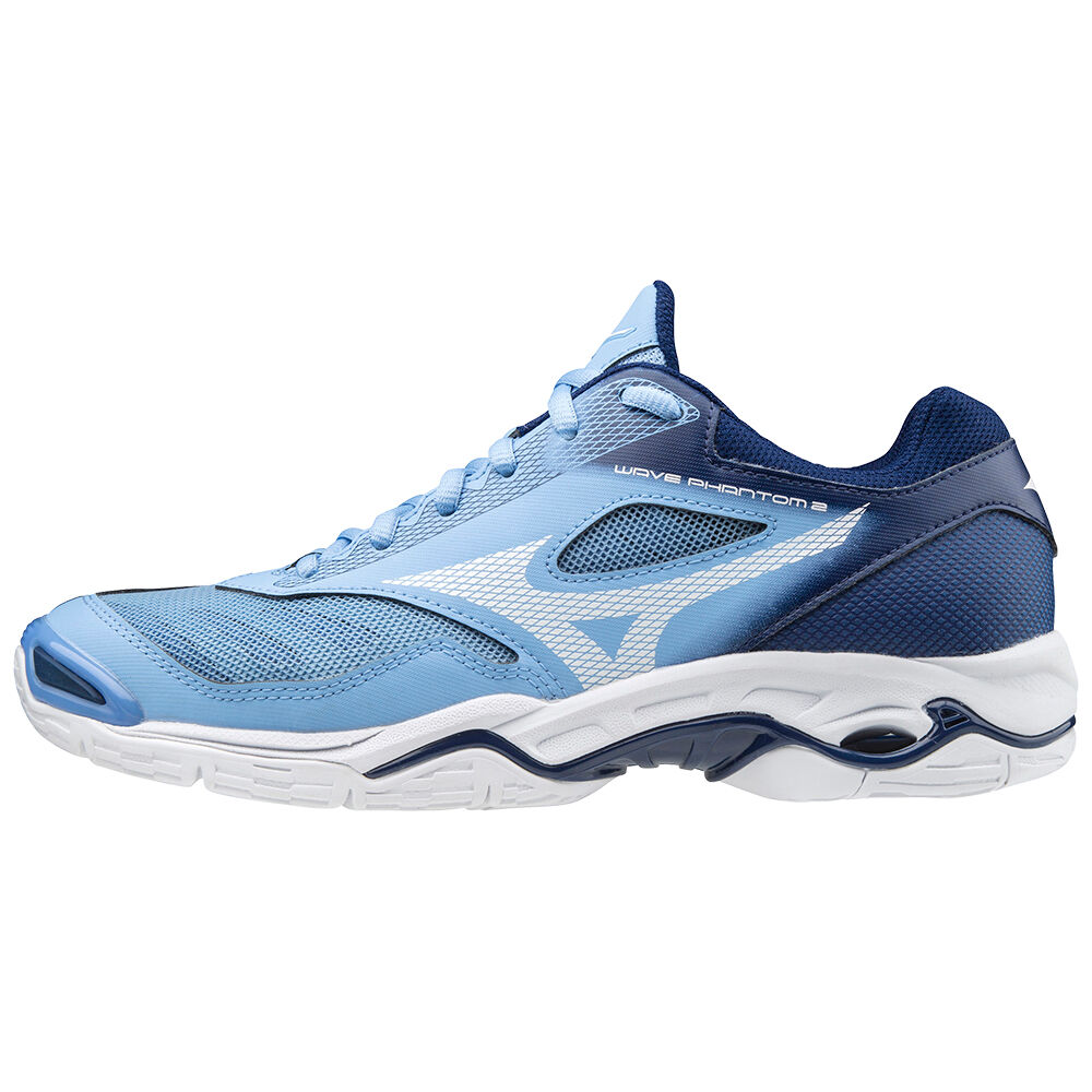 Mizuno WAVE PHANTOM 2 Handbollsskor Dam Blå Vita | 563842JZK