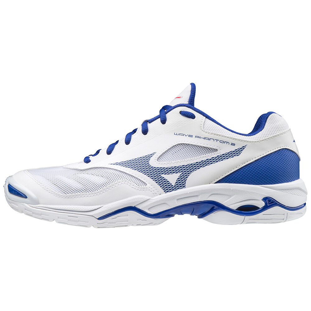 Mizuno WAVE PHANTOM 2 Handbollsskor Herr Vita Blå Rosa | 031694PQH