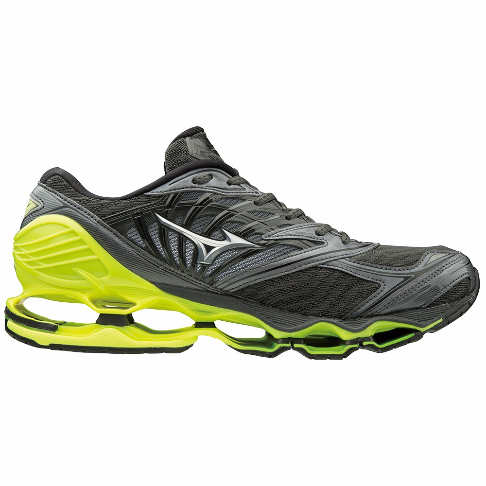 Mizuno WAVE PROPHECY 8 Löparskor Herr Grå Silver Gula | 967541KFP