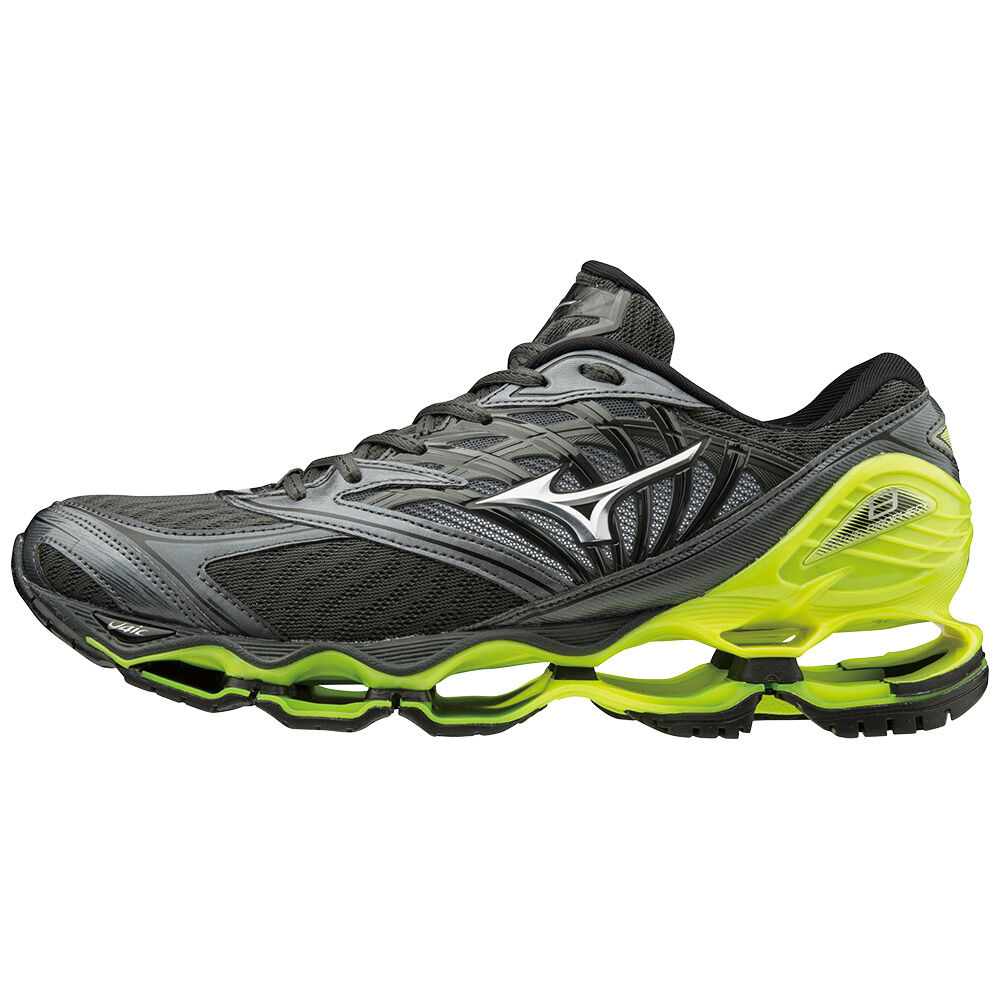 Mizuno WAVE PROPHECY 8 Löparskor Herr Grå Silver Gula | 967541KFP