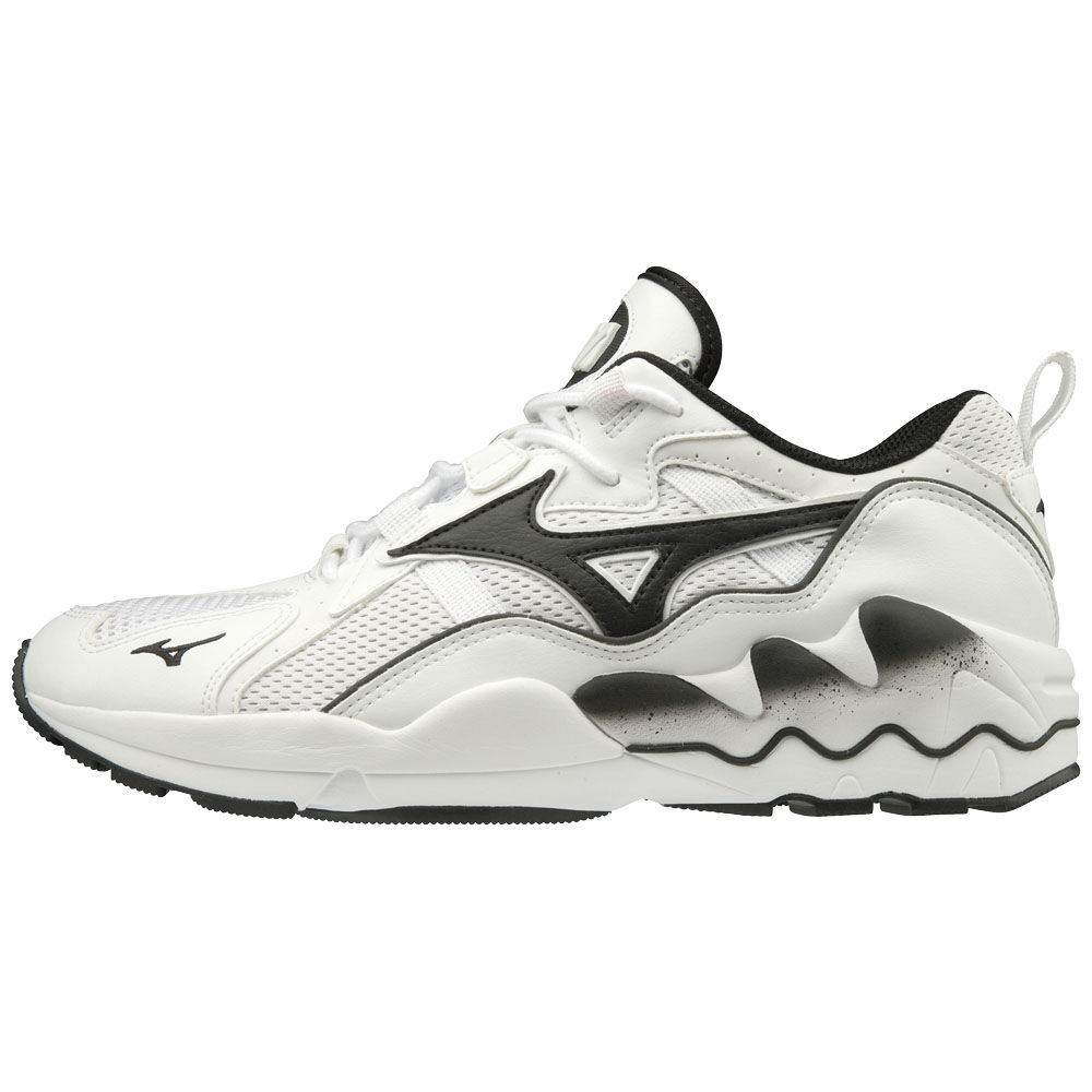 Mizuno WAVE RIDER 1 Sneakers Herr Vita Svarta | 361782RET