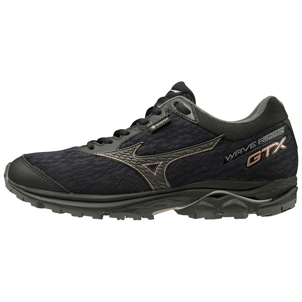 Mizuno WAVE RIDER GTX Trail löparskor Dam Svarta | 346729KVX