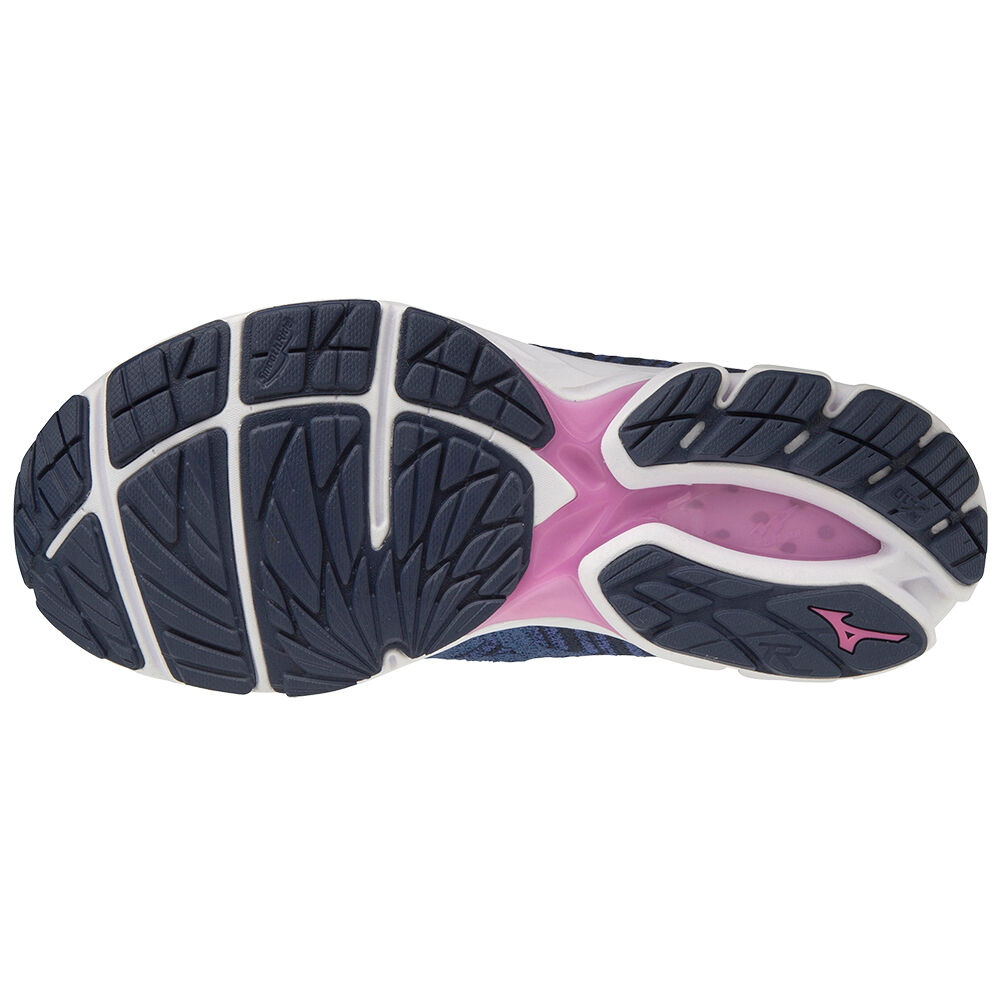 Mizuno WAVE RIDER WAVEKNIT3 Löparskor Dam Blå Rosa | 379421PEJ