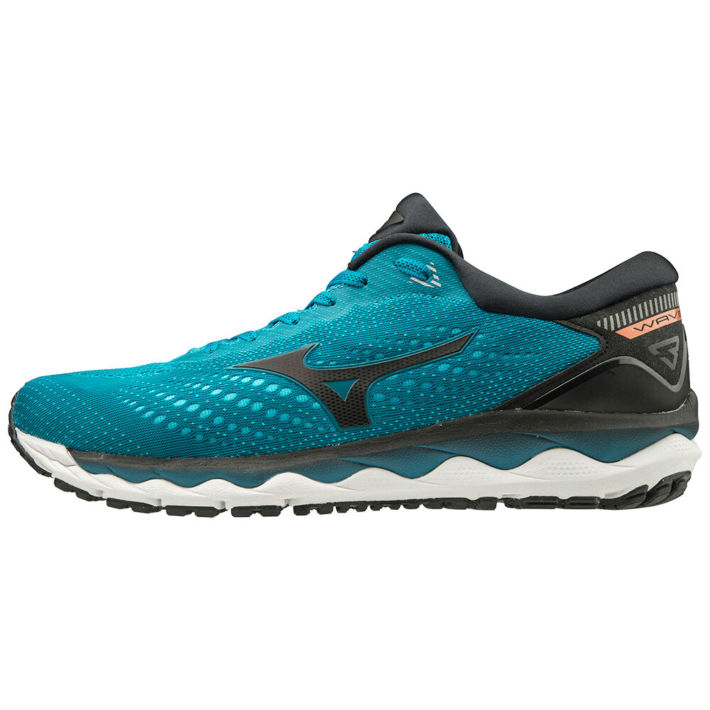 Mizuno WAVE SKY 3 Löparskor Herr Blå Svarta | 935427XRE