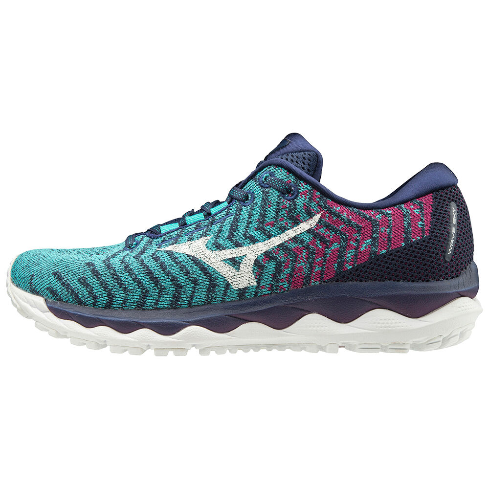 Mizuno WAVE SKY WAVEKNIT 3 Löparskor Dam Blå Lila | 140936RAK