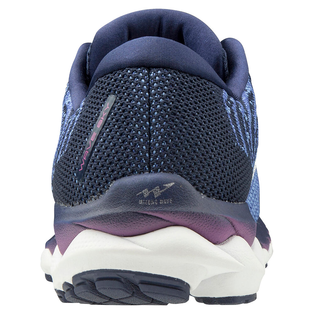 Mizuno WAVE SKY WAVEKNIT 3 Löparskor Dam Blå Lila | 436015MOS