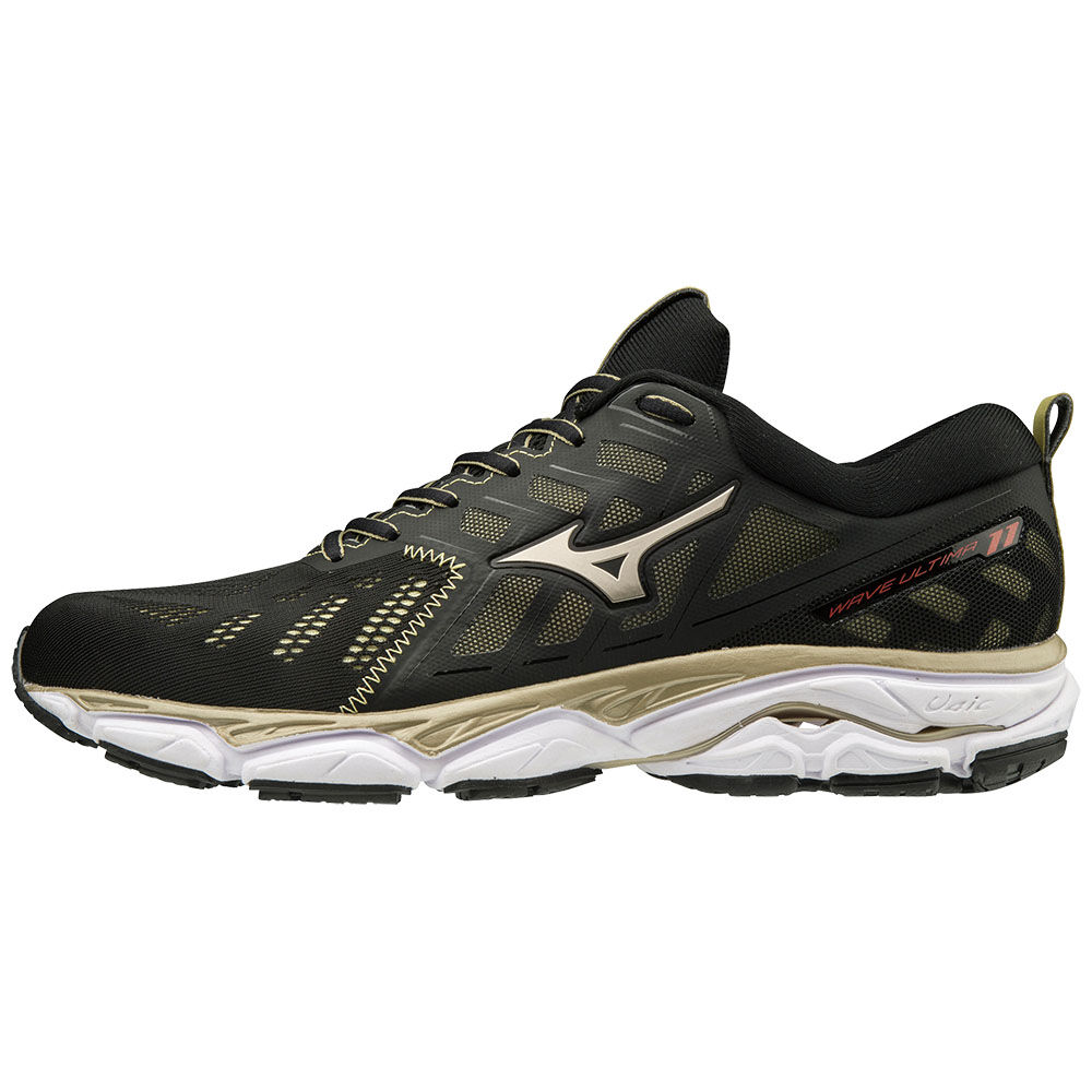 Mizuno WAVE ULTIMA 11 AMSTERDAM Löparskor Herr Svarta Guld Vita | 938051NYS