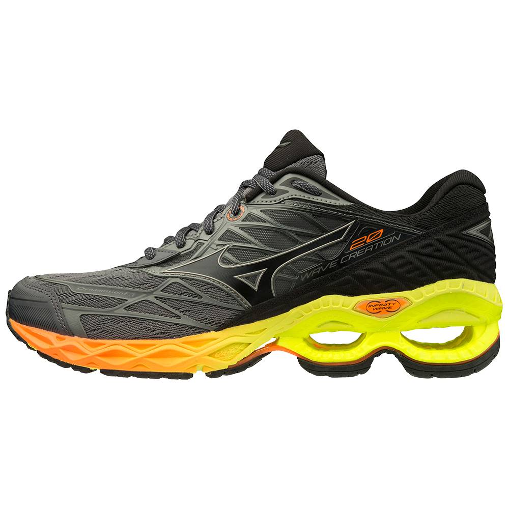 Mizuno Wave Creation 20 Löparskor Herr Grå Gula | 248970LER