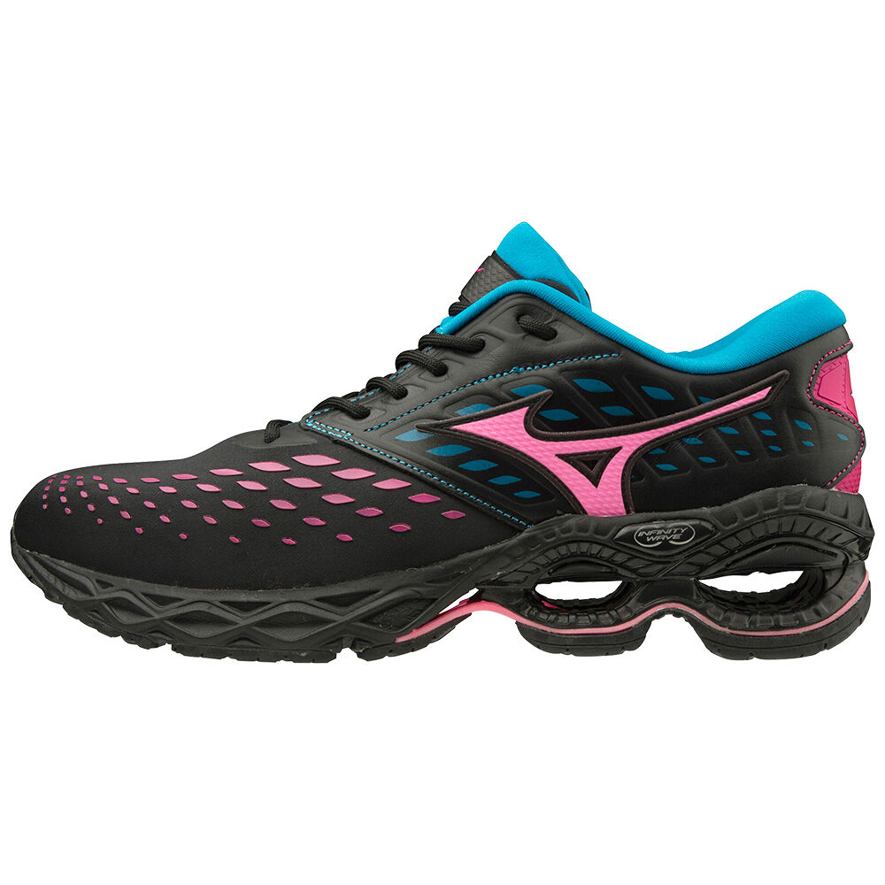 Mizuno Wave Creation LS Sneakers Herr Svarta Rosa Blå | 645219ZVH