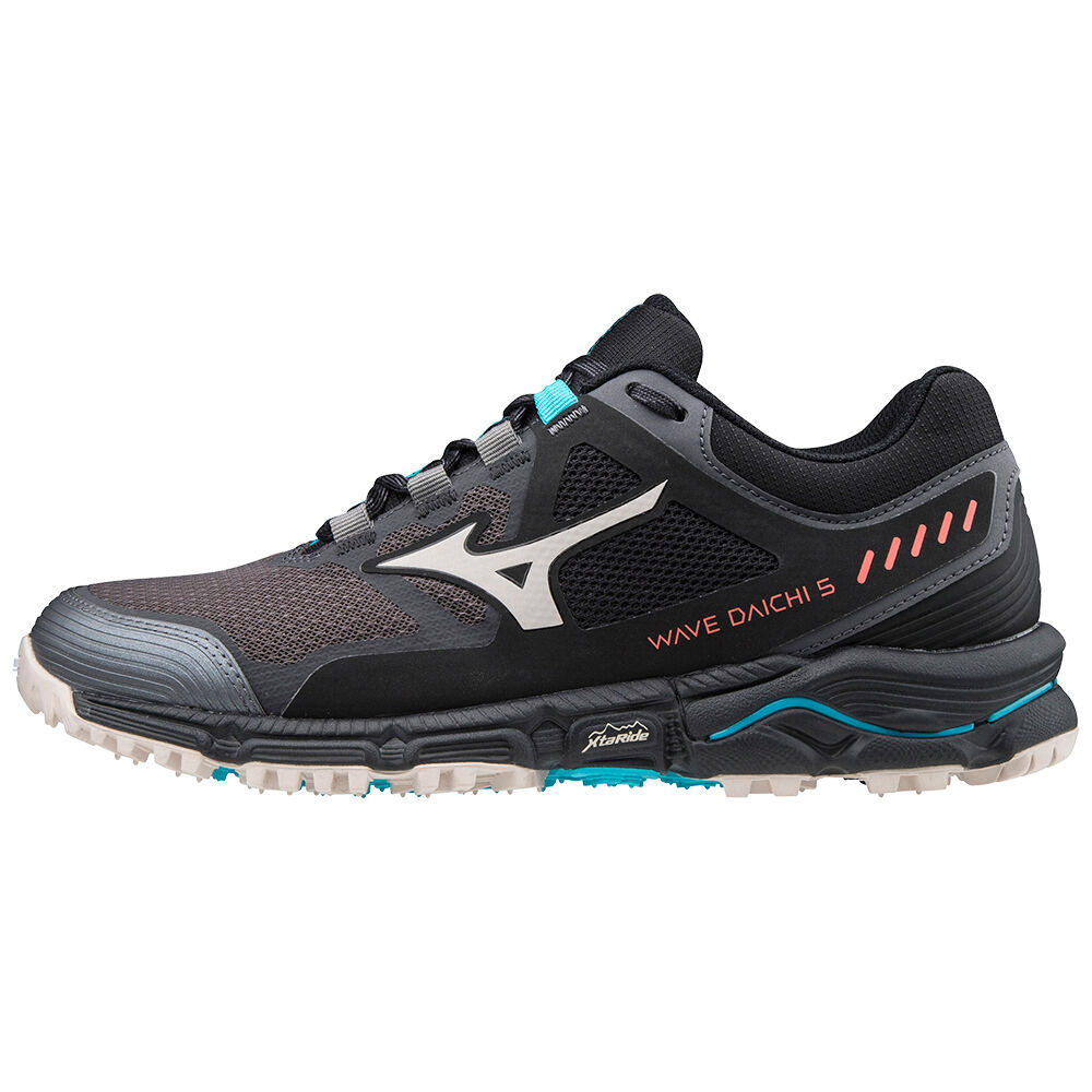 Mizuno Wave Daichi 5 Trail löparskor Dam Svarta Grå Blå | 271960KHF