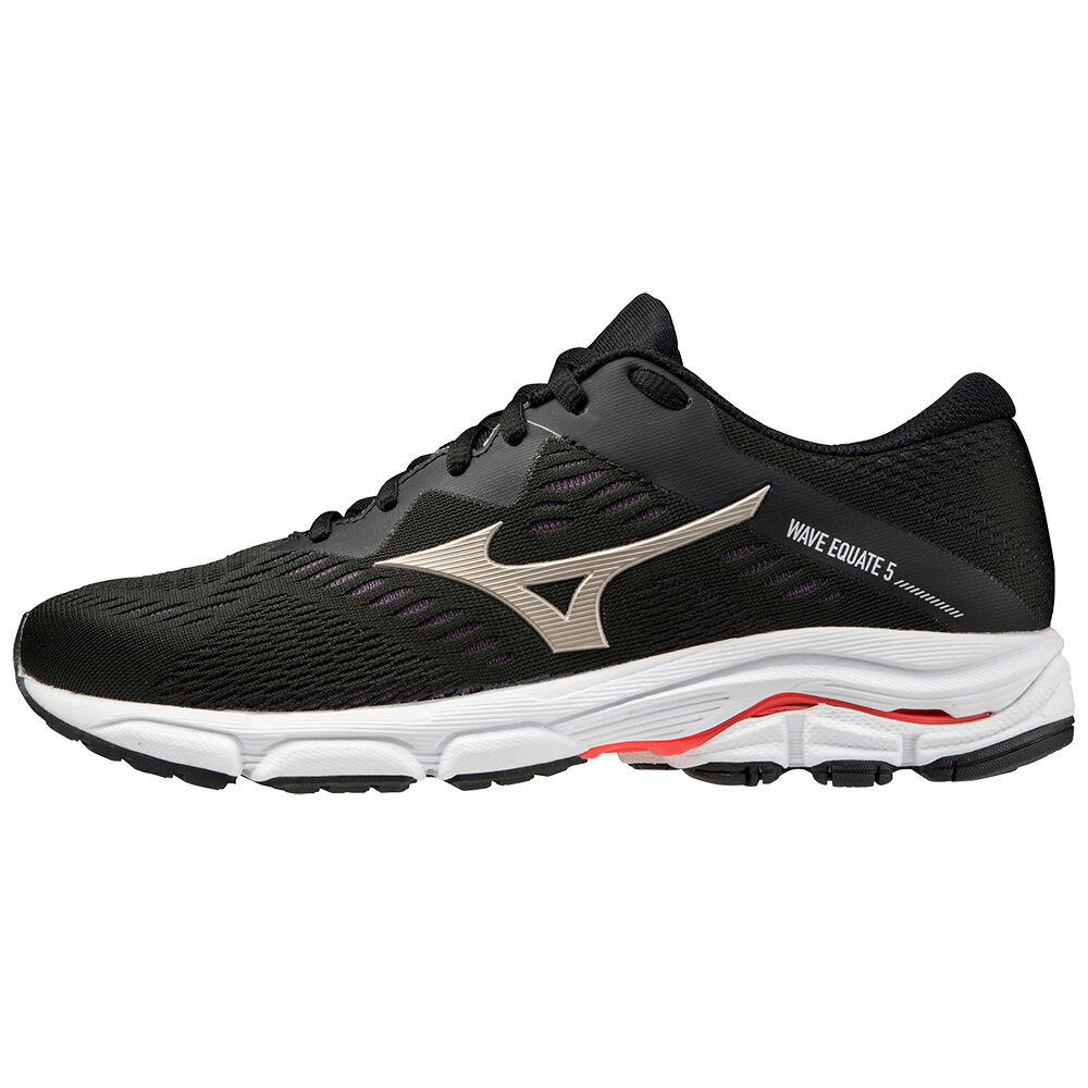 Mizuno Wave Equate 5 Löparskor Dam Svarta Guld Röda | 597136NFX