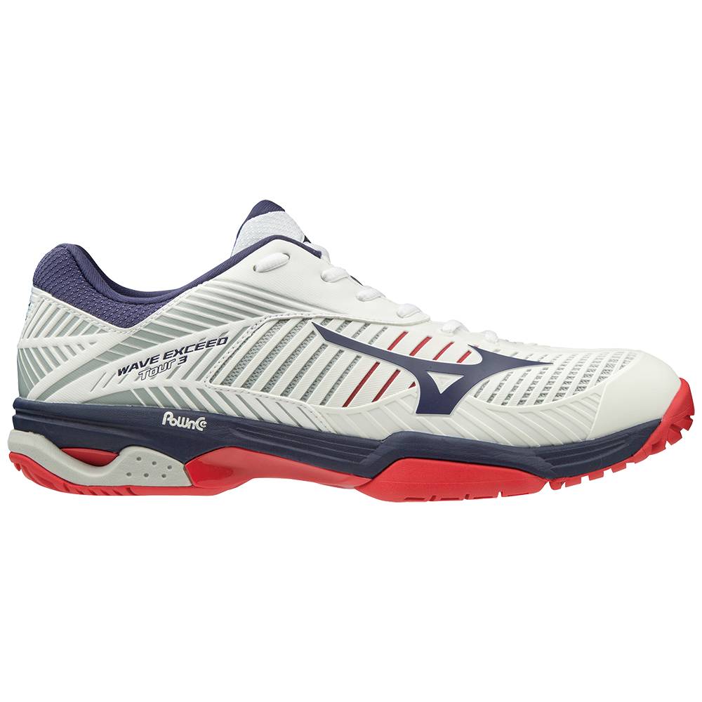 Mizuno Wave Exceed Tour 3 AC Tennisskor Herr Vita | 028957GJK