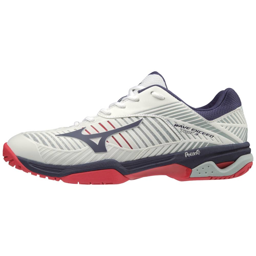 Mizuno Wave Exceed Tour 3 AC Tennisskor Herr Vita | 028957GJK