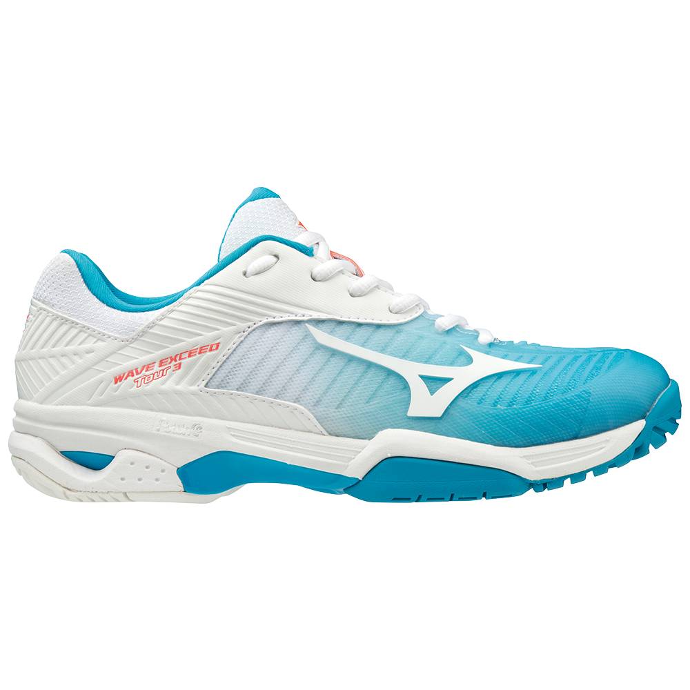 Mizuno Wave Exceed Tour 3 AC Tennisskor Dam Blå Korall | 296318RET