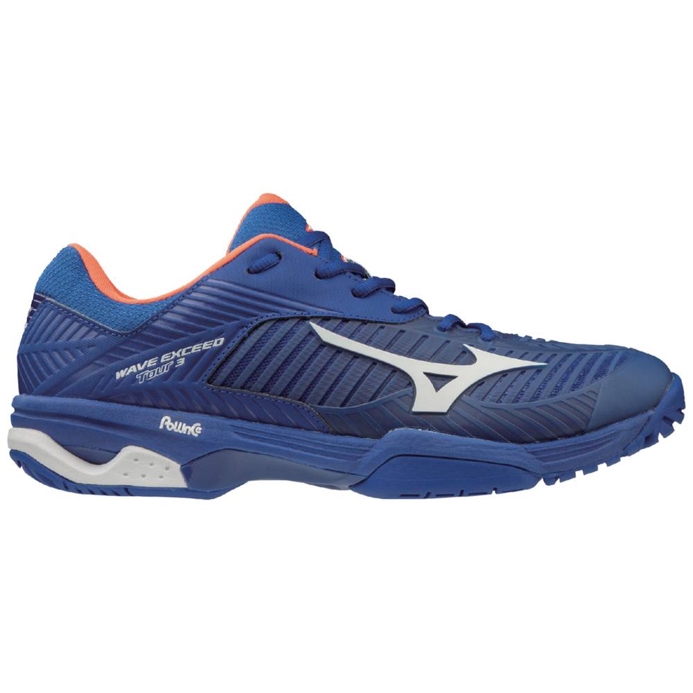 Mizuno Wave Exceed Tour 3 AC Tennisskor Herr Blå | 937860CZK