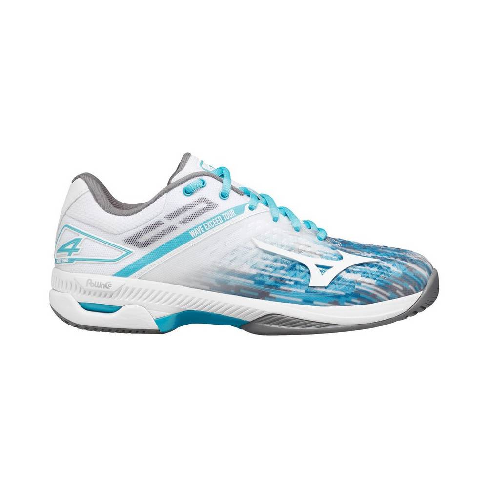 Mizuno Wave Exceed Tour 4 Ac Tennisskor Dam Blå Vita | 452196OAZ