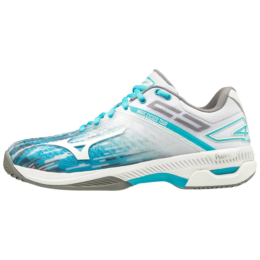 Mizuno Wave Exceed Tour 4 Ac Tennisskor Dam Blå Vita | 452196OAZ